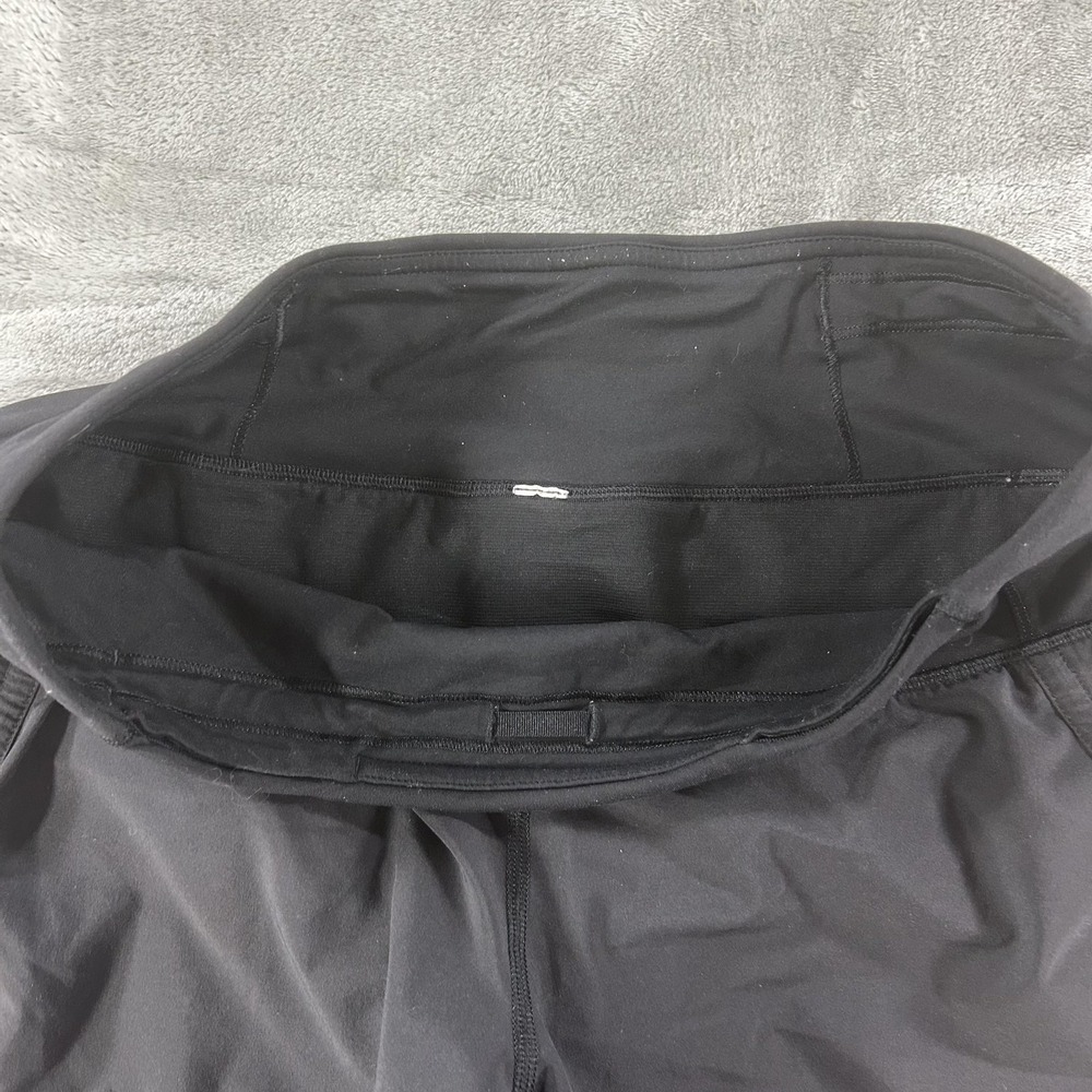 Lululemon Shorts Womens 6 Black Running Lined Zip Pocket Athletic Training - Picture 4 of 10